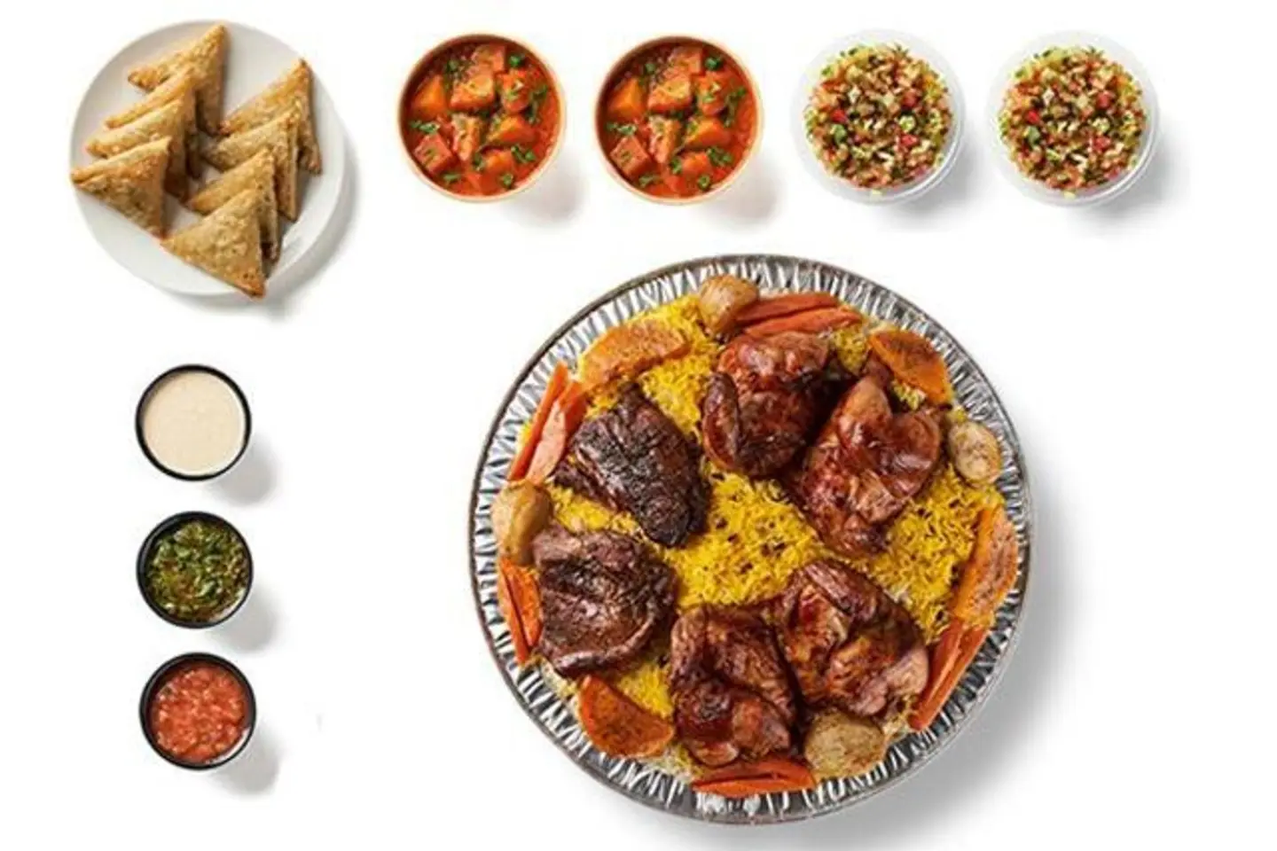 وليمة مكس لحم و دجاج لـ 6 اشخاص