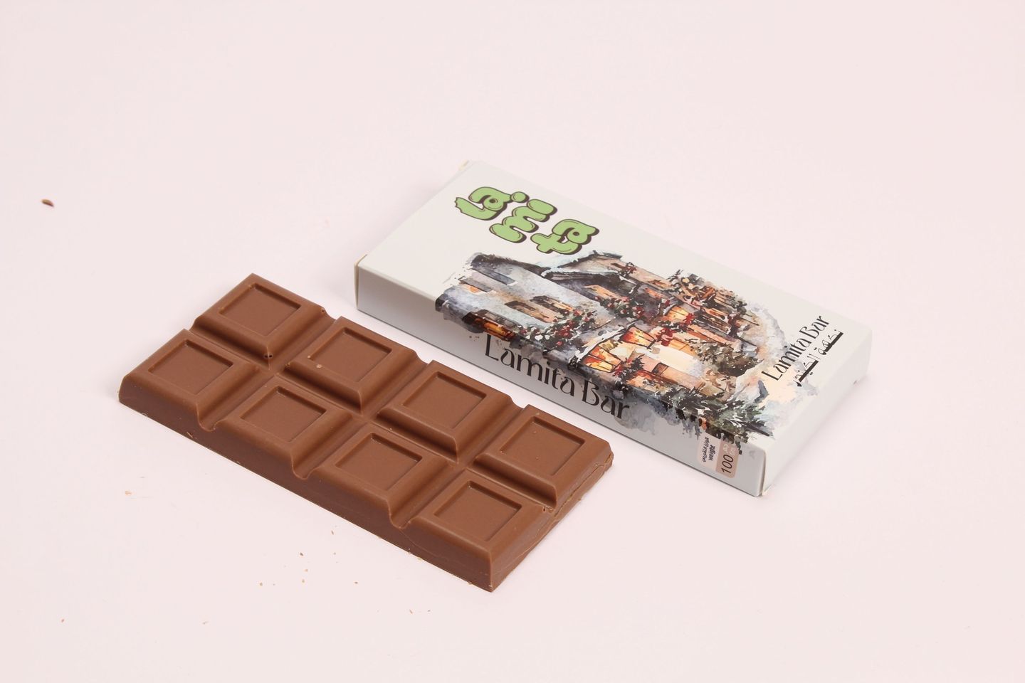 Lamita Chocolate Bar With Kunafa And Kinder Flavor