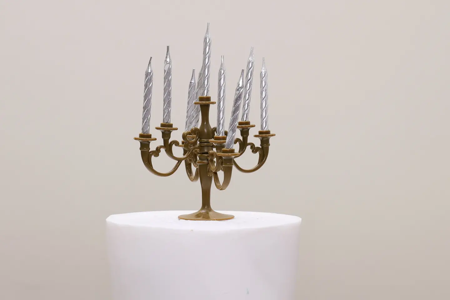 Candle Chandelier Antique Gold