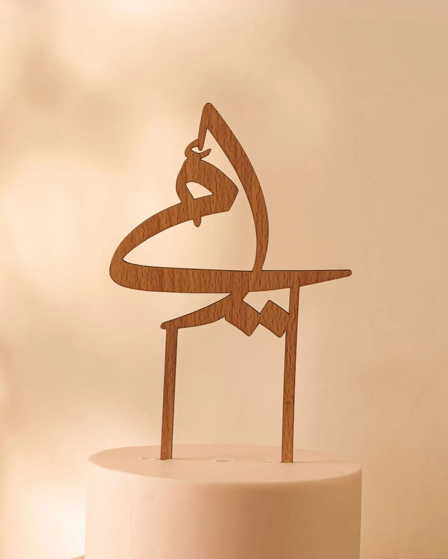 Wooden Mothers Day Cake Topper My Mom