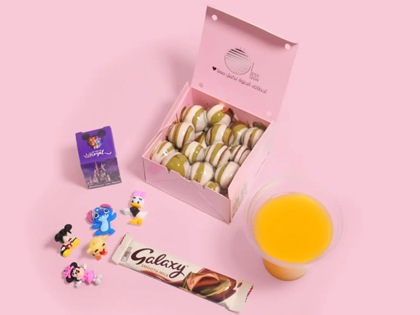 بيبي بوكس لقيمات شوكلاتة عصير ولعبة