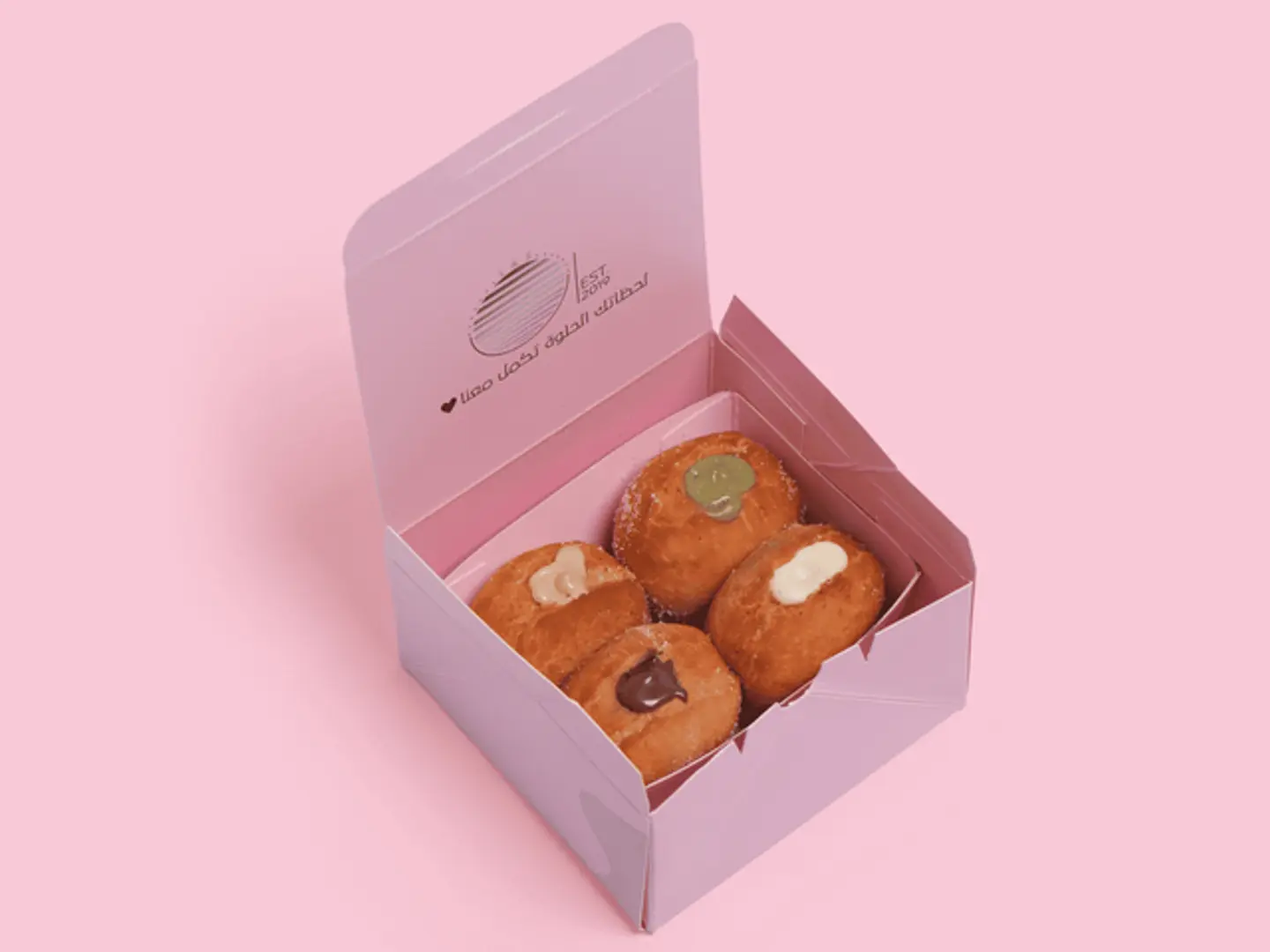 4 Mini Stuffed Donuts