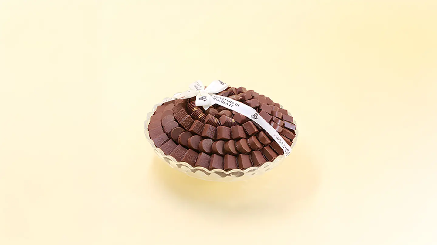 Crystal Tray With Exposed Chocolate Eid Phrase 1821