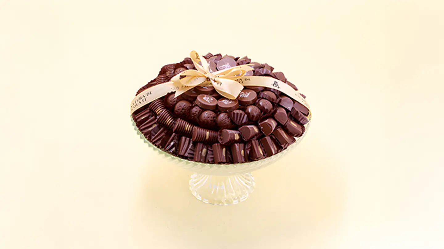 Crystal Tray With Exposed Chocolate Eid Phrase 1832