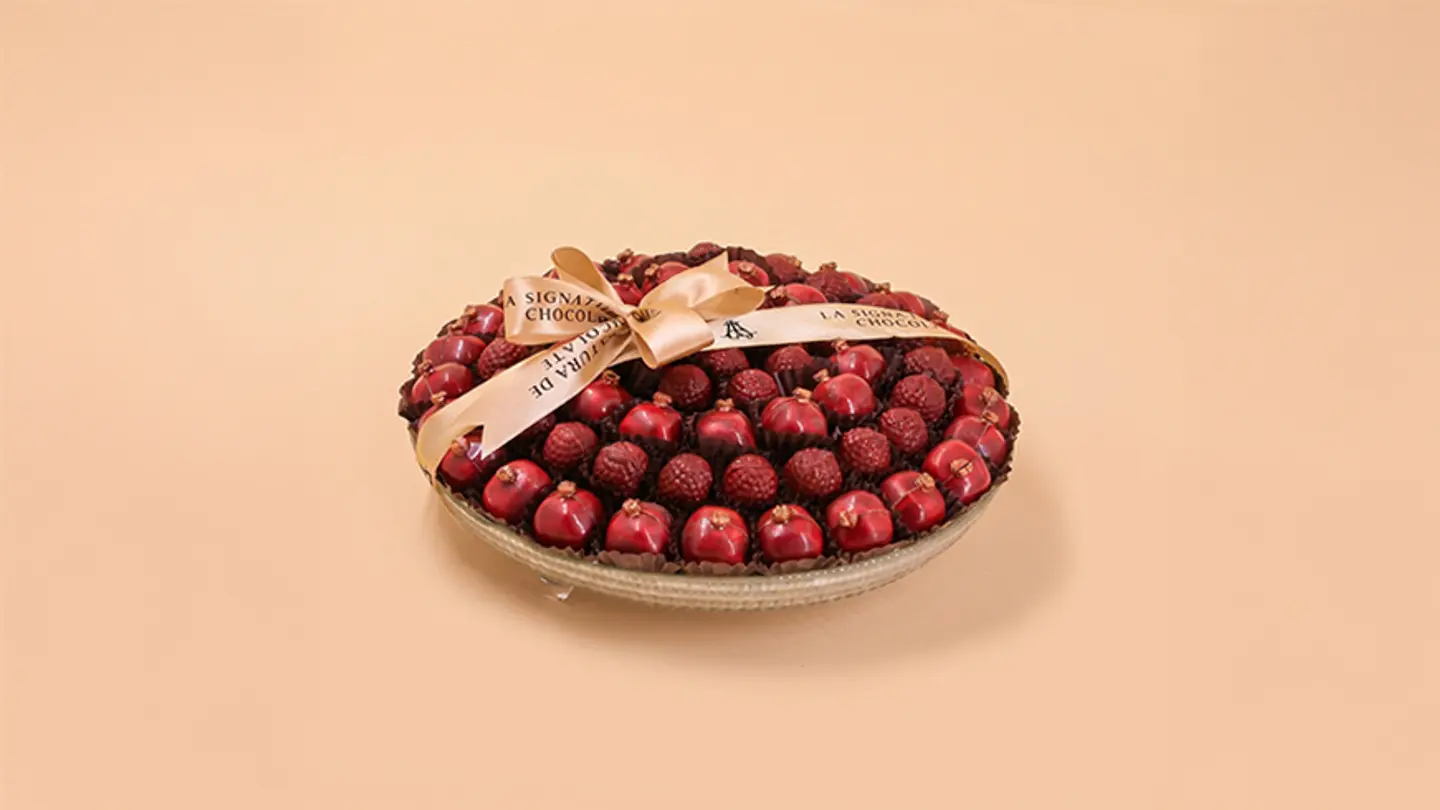 Crystal Tray Pomegranate And Raspberry 1852