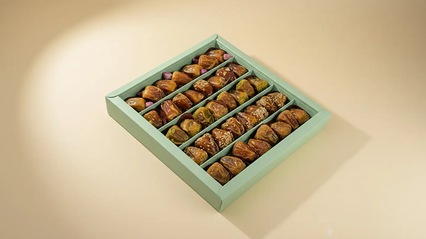 A Box Of Mixed Stuffed Dates 630g