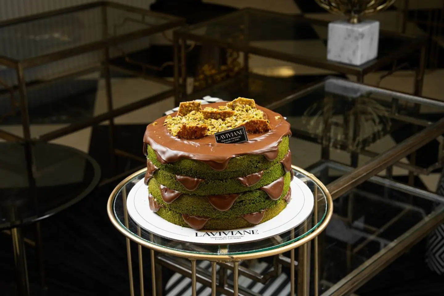 Pistachio Nutella Cake Large