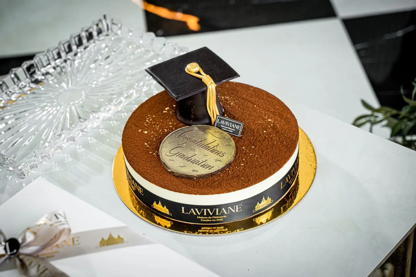 Tiramisu Cake With Graduation Hat