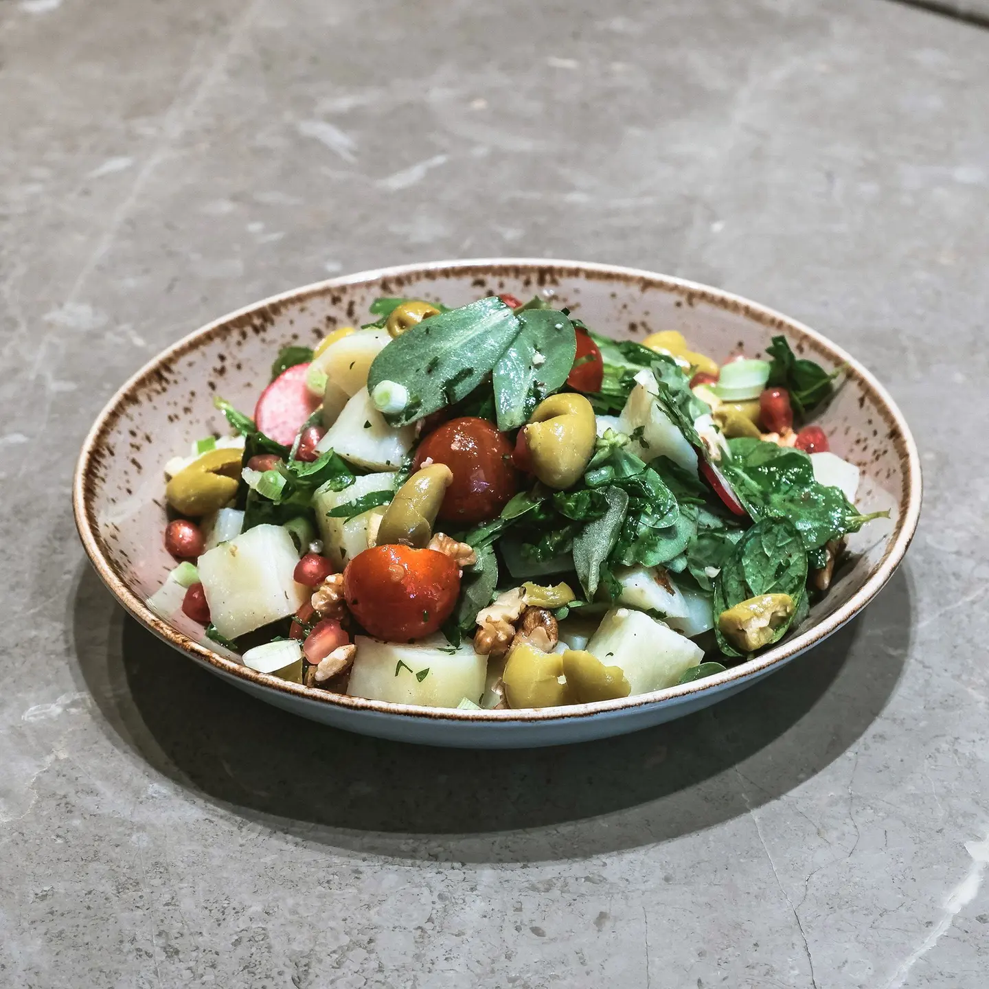 رجلة وبطاطا