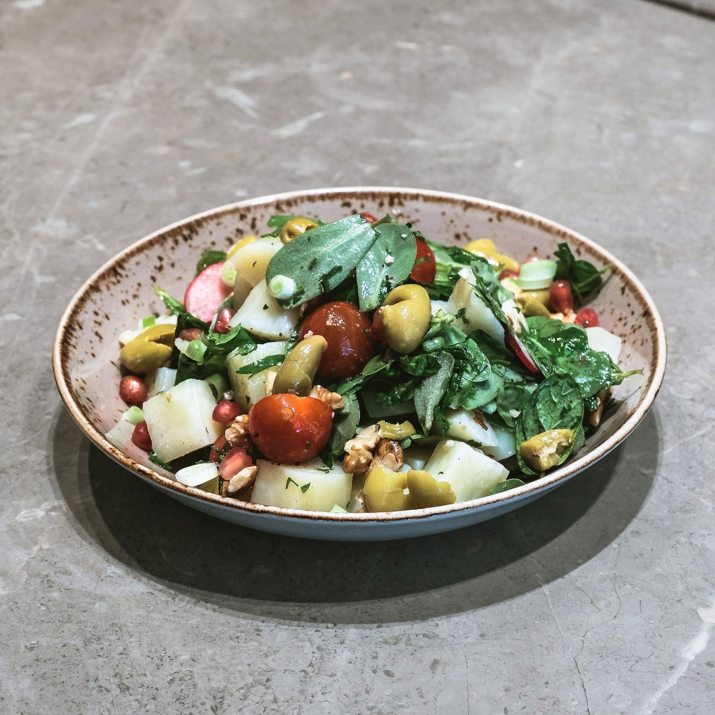 رجلة وبطاطا