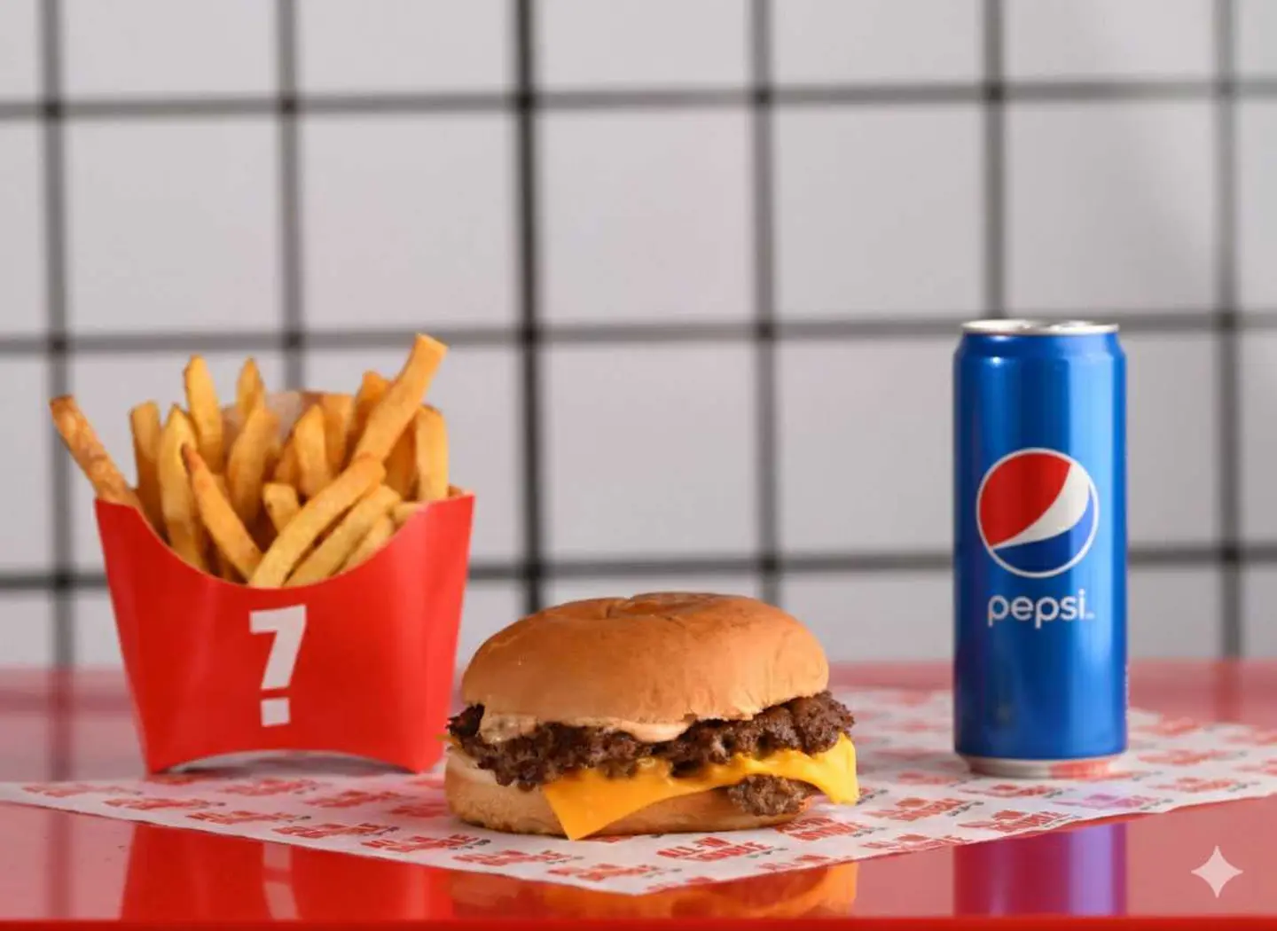 وجبة لاكي برجر لحم