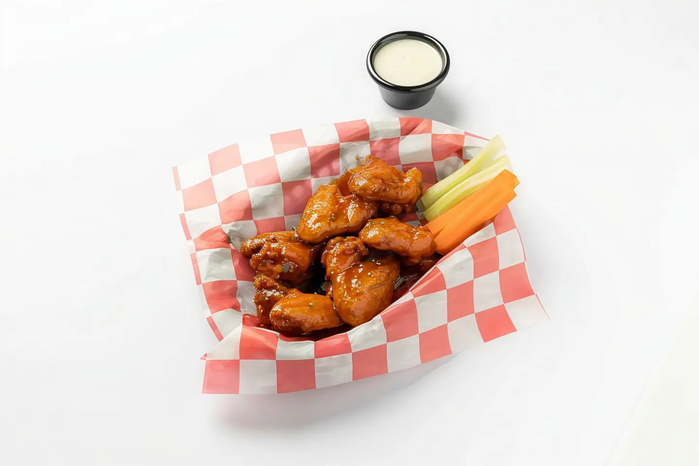 Honey Sriracha Wings   6 Pcs