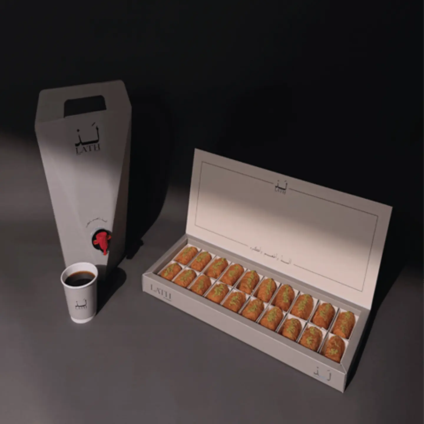Kunafa Box + Coffee Box