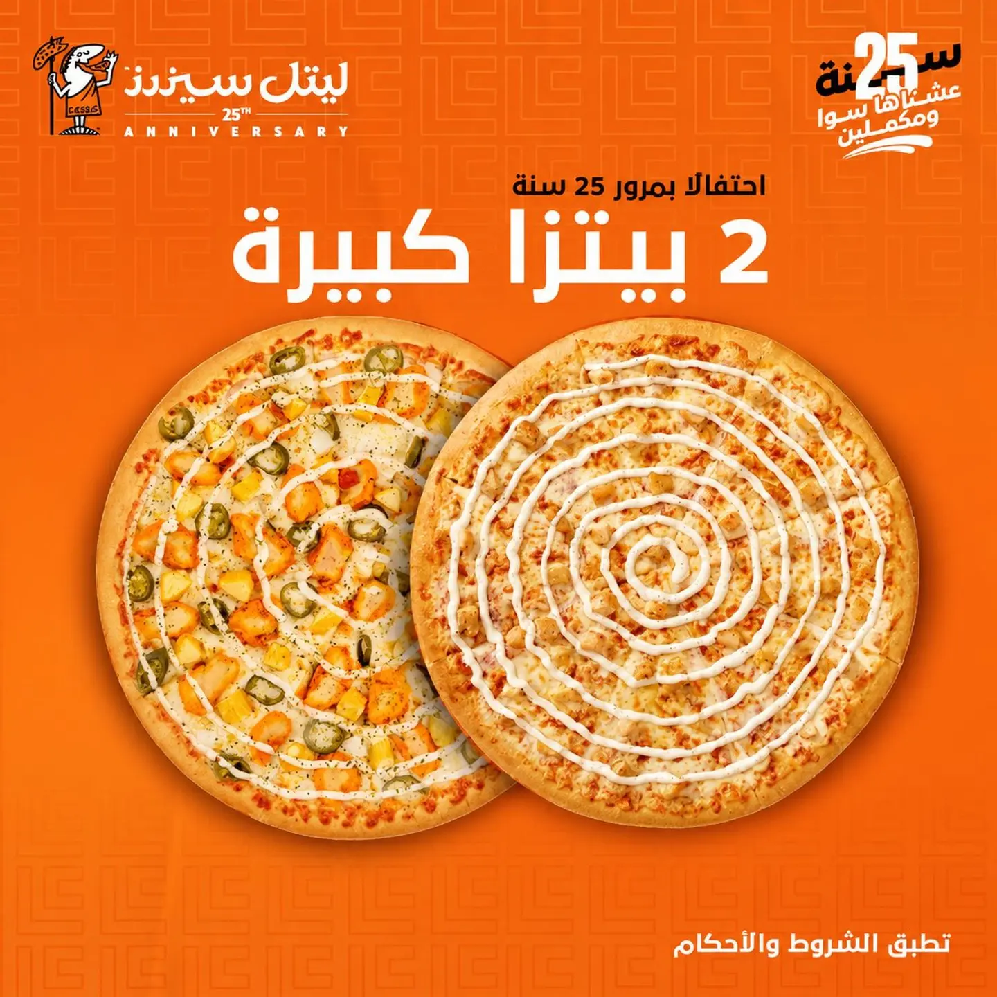 Two Large Pizza