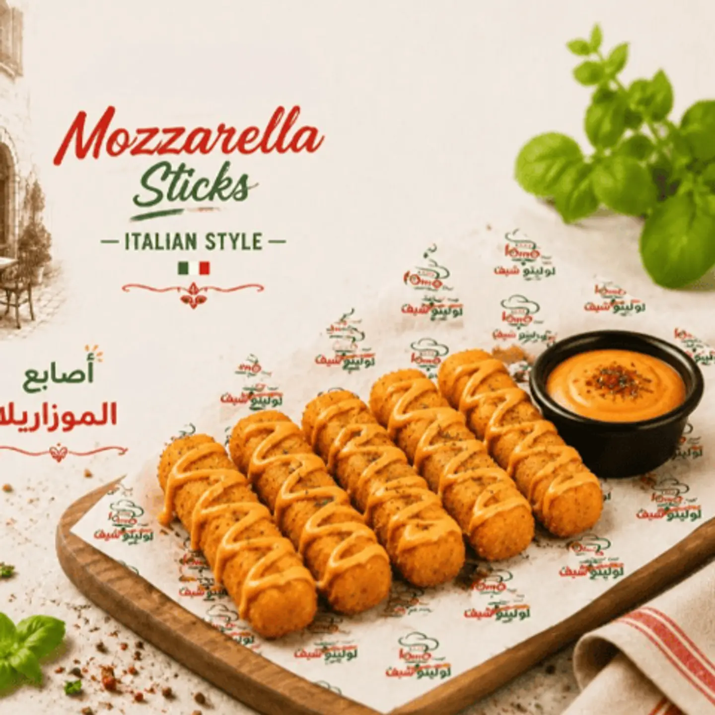 أصابع الموزاريلا
