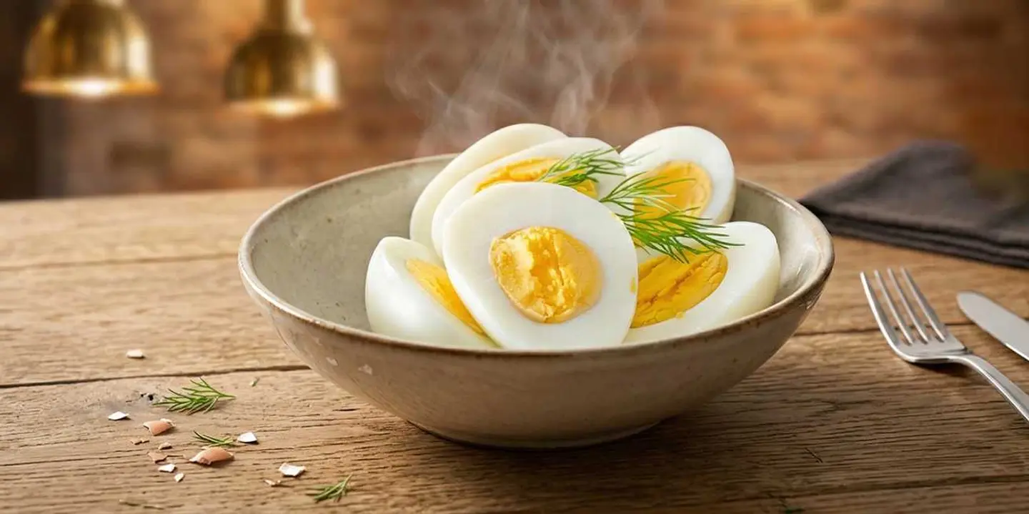 صحن بيض مسلوق