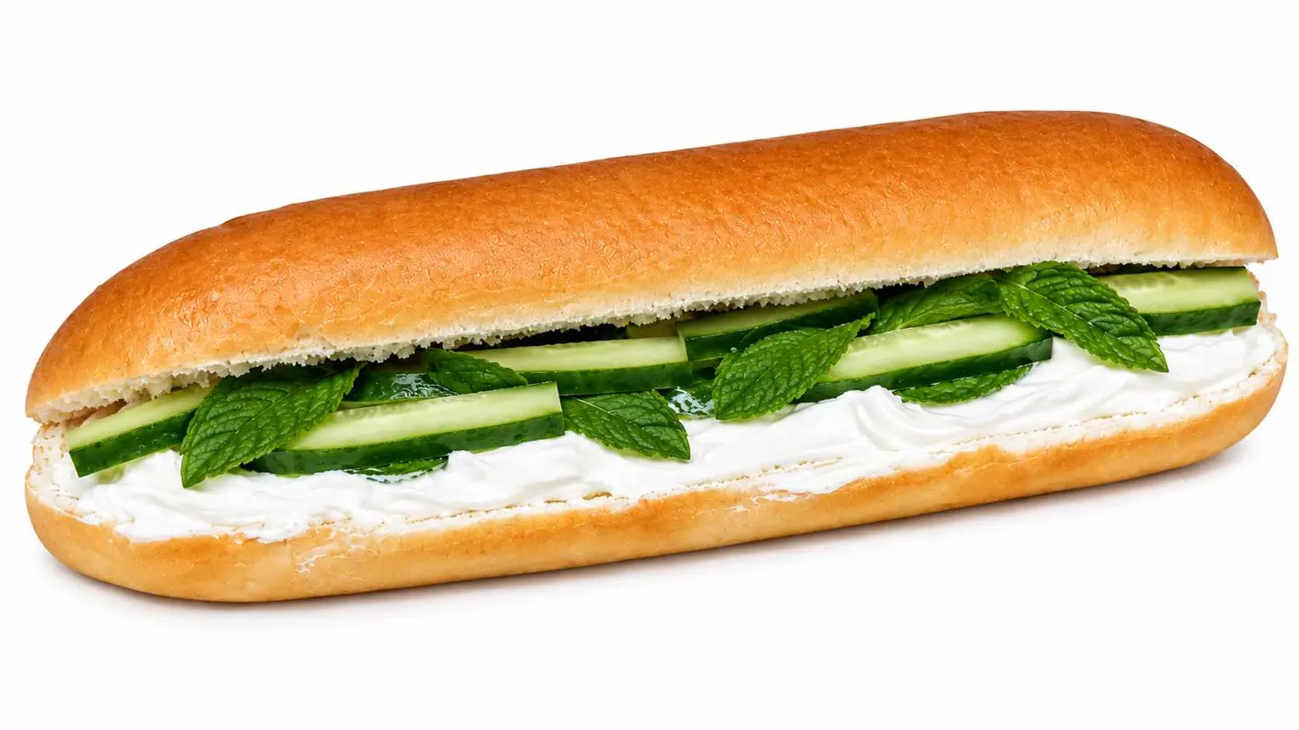 Labneh Sandwiches With Cucumber And Mint