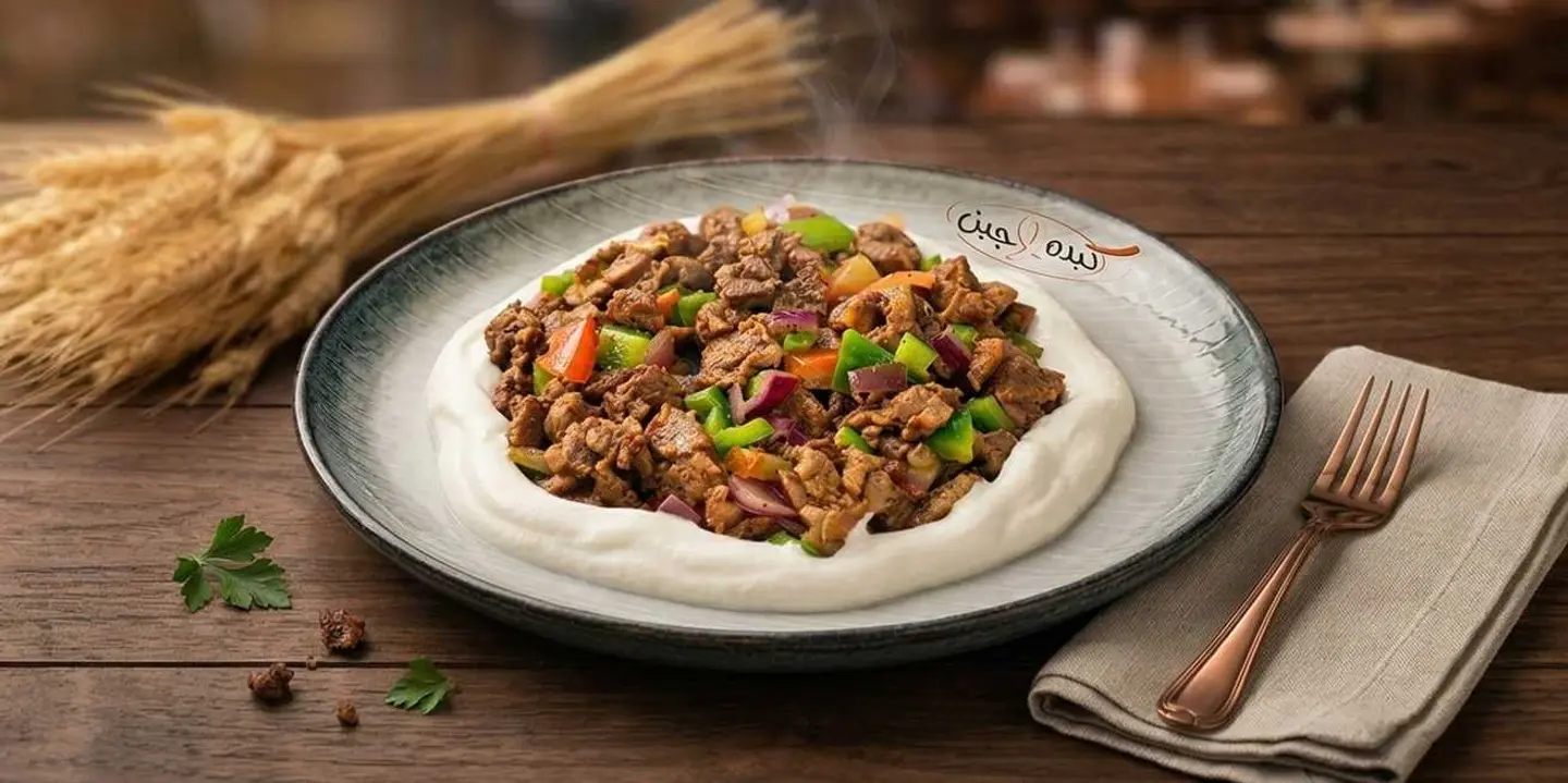 صحن مقلقل لحم طازج