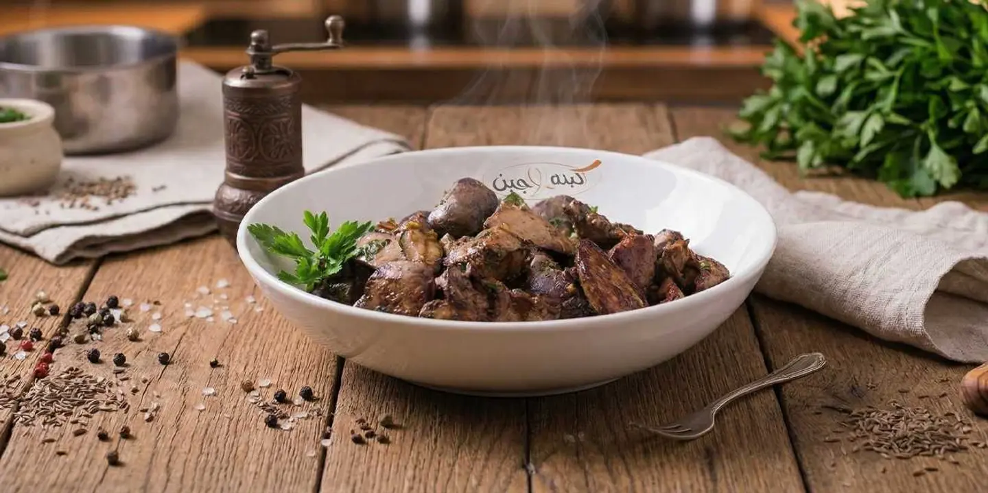 صحن كبدة عجل بلدي