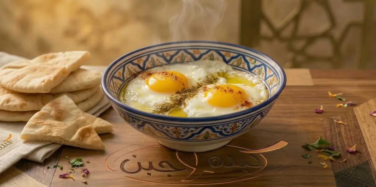 صحن بيض مقلي عيون