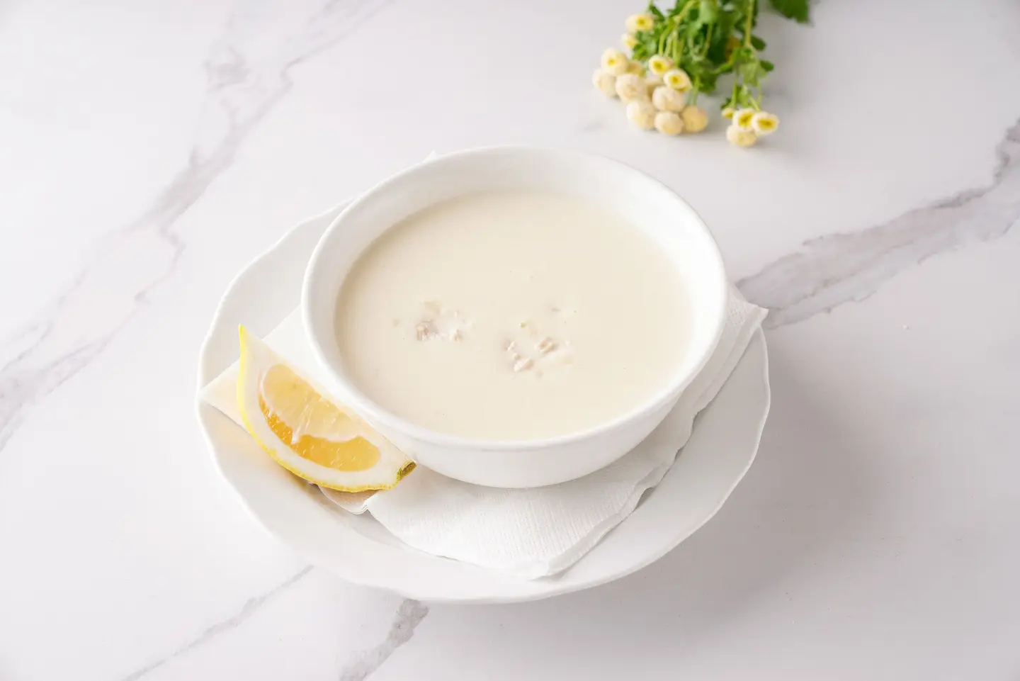 شوربة دجاج بالكريما