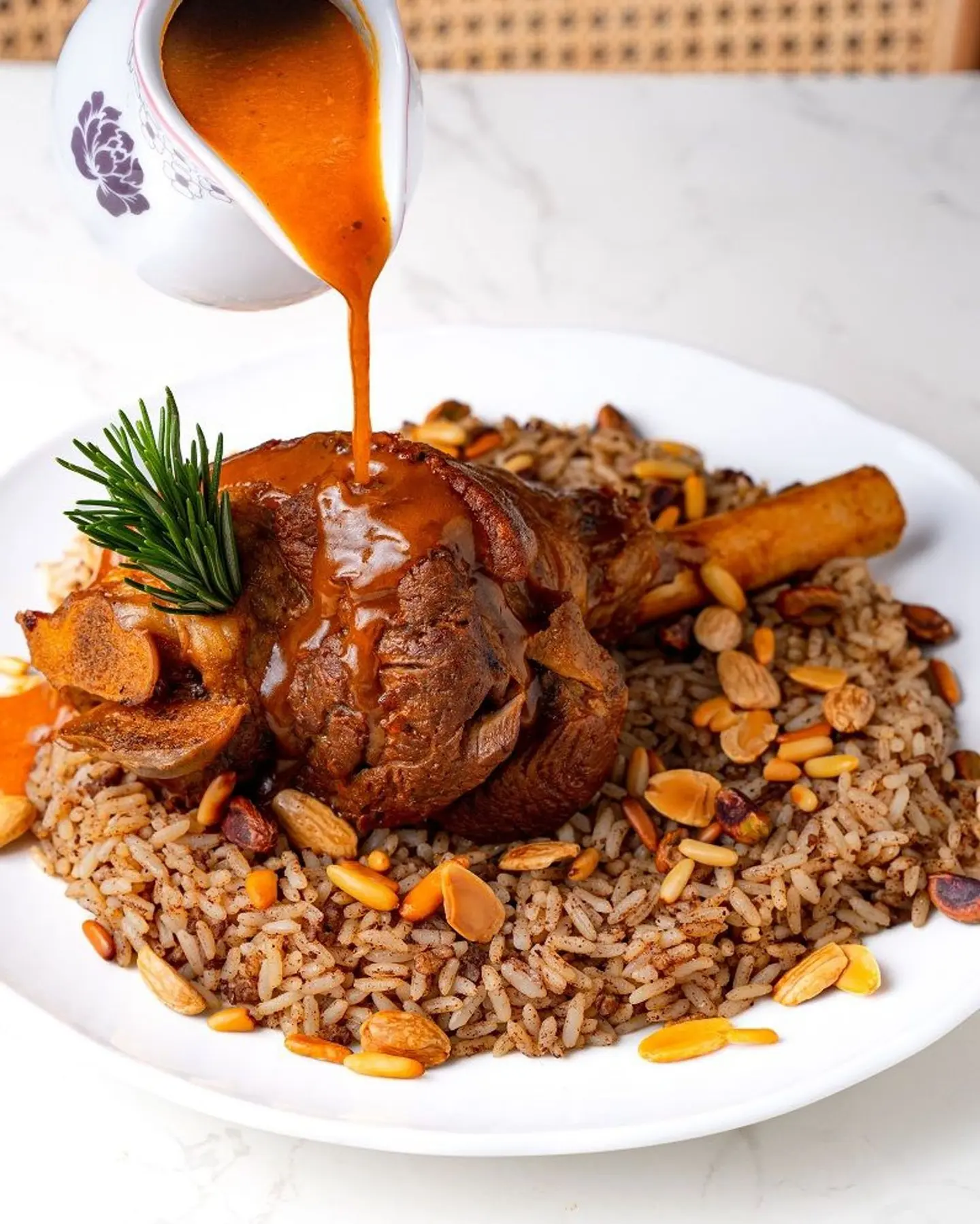 موزات غنم مع رز