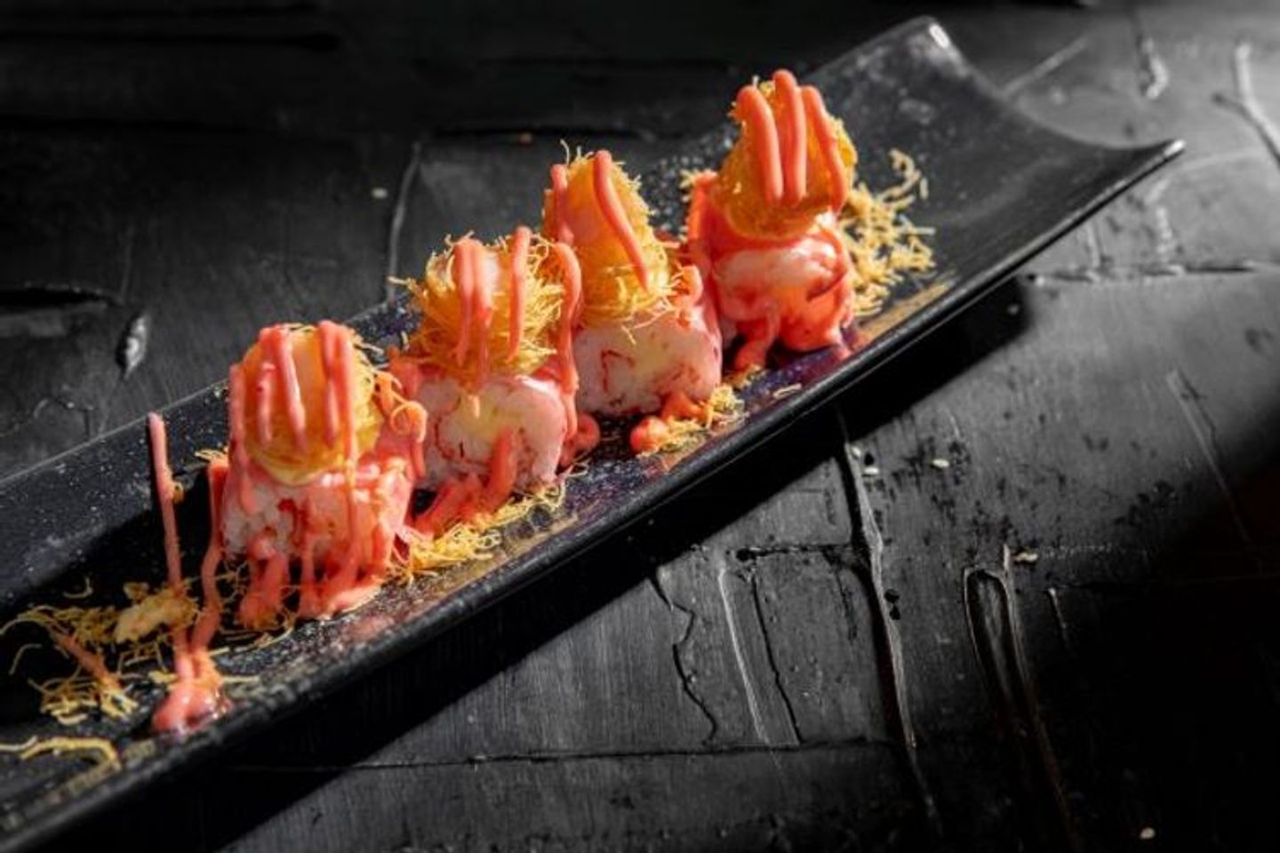 Shrimp Konafa Roll