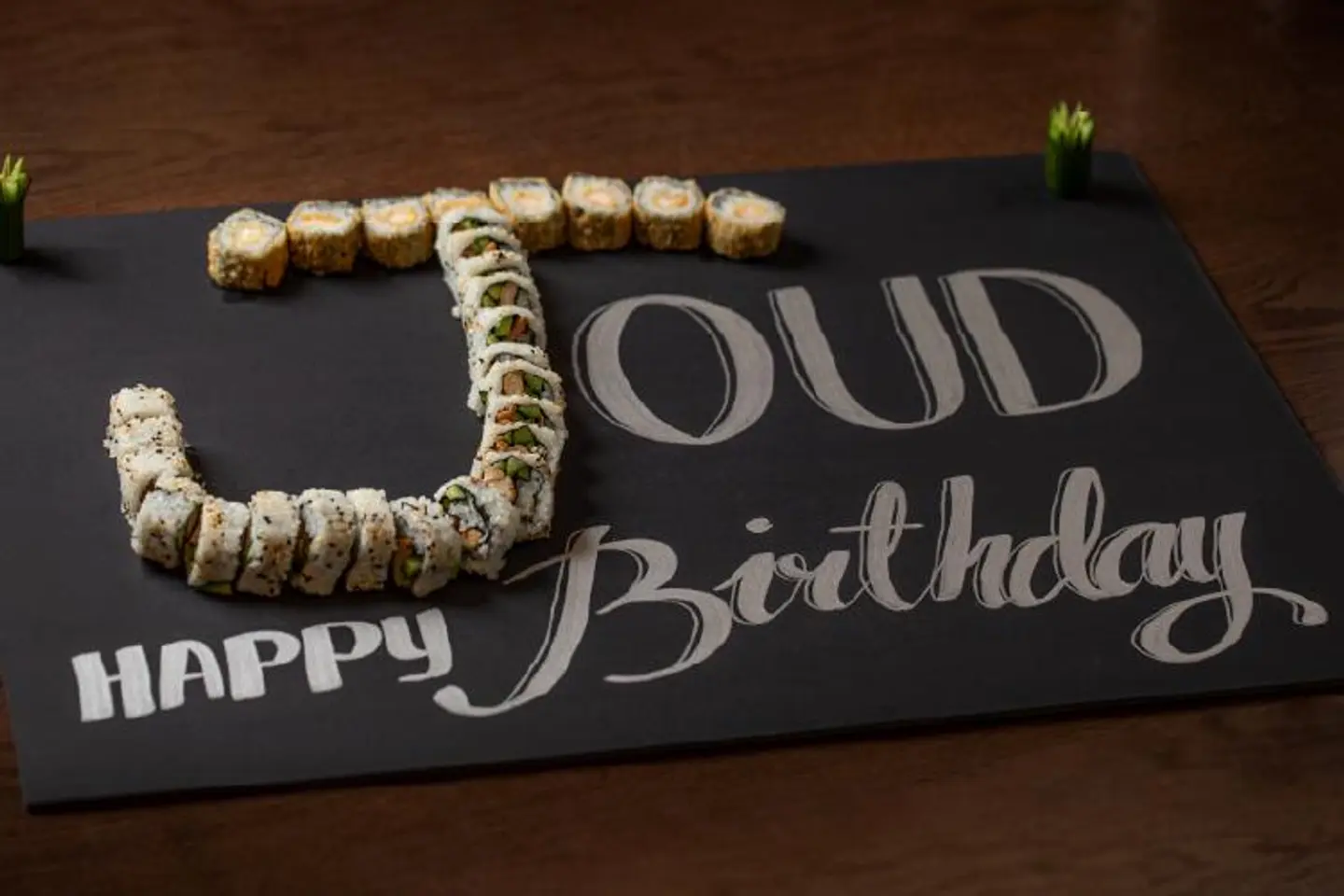 Sushi Letter Happy Birthday