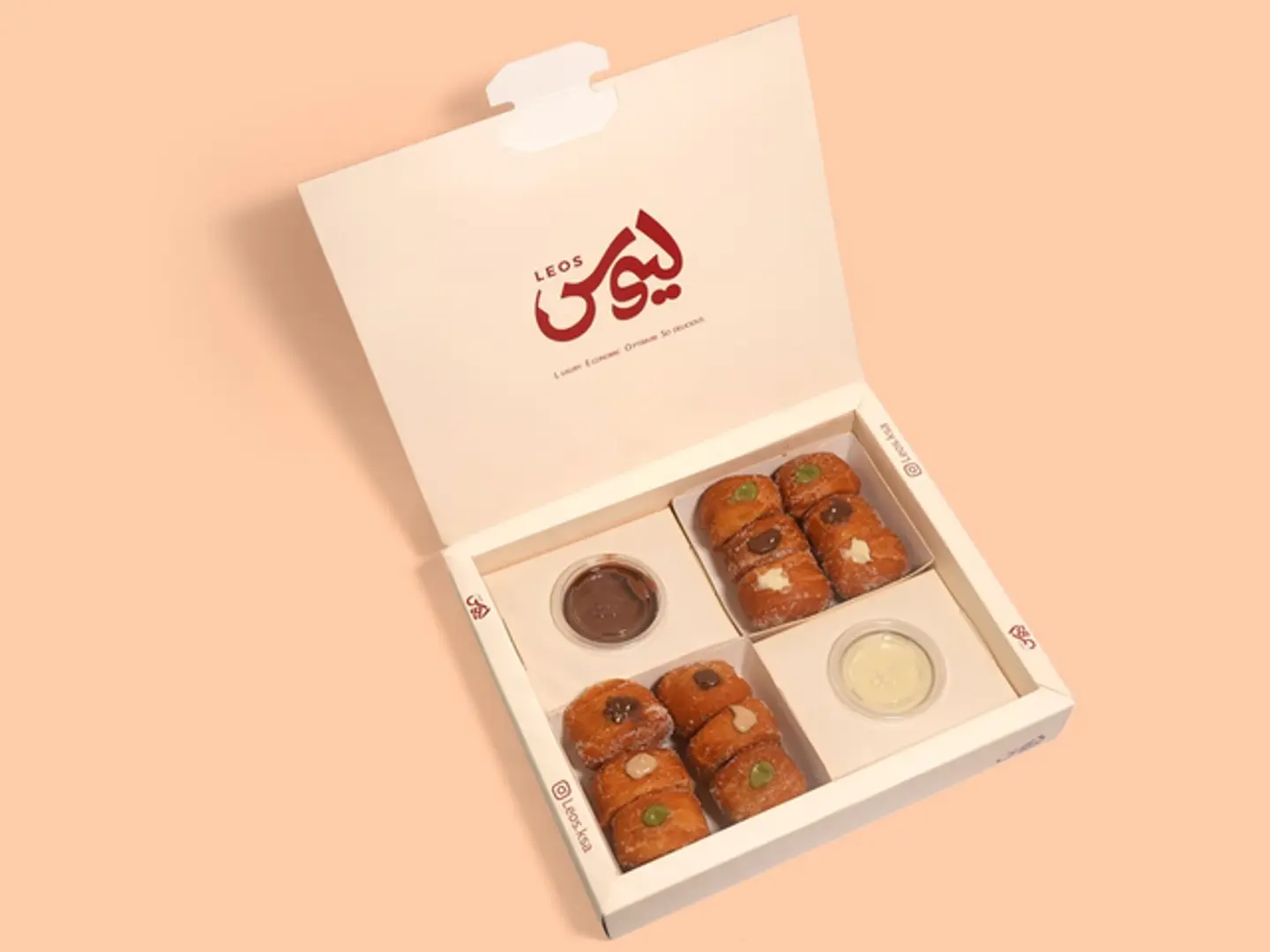 ميني دونات محشية ١٢ قطعة