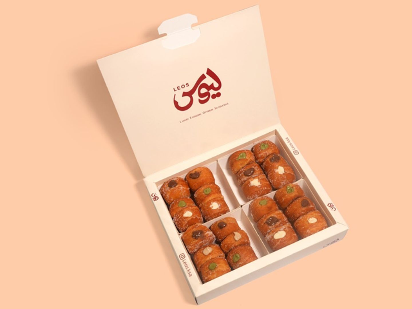 24 Mini Stuffed Donuts