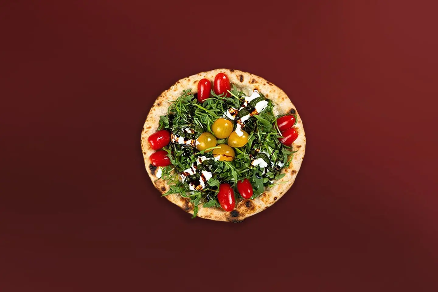 Burrata Garden Pizza (Medium)