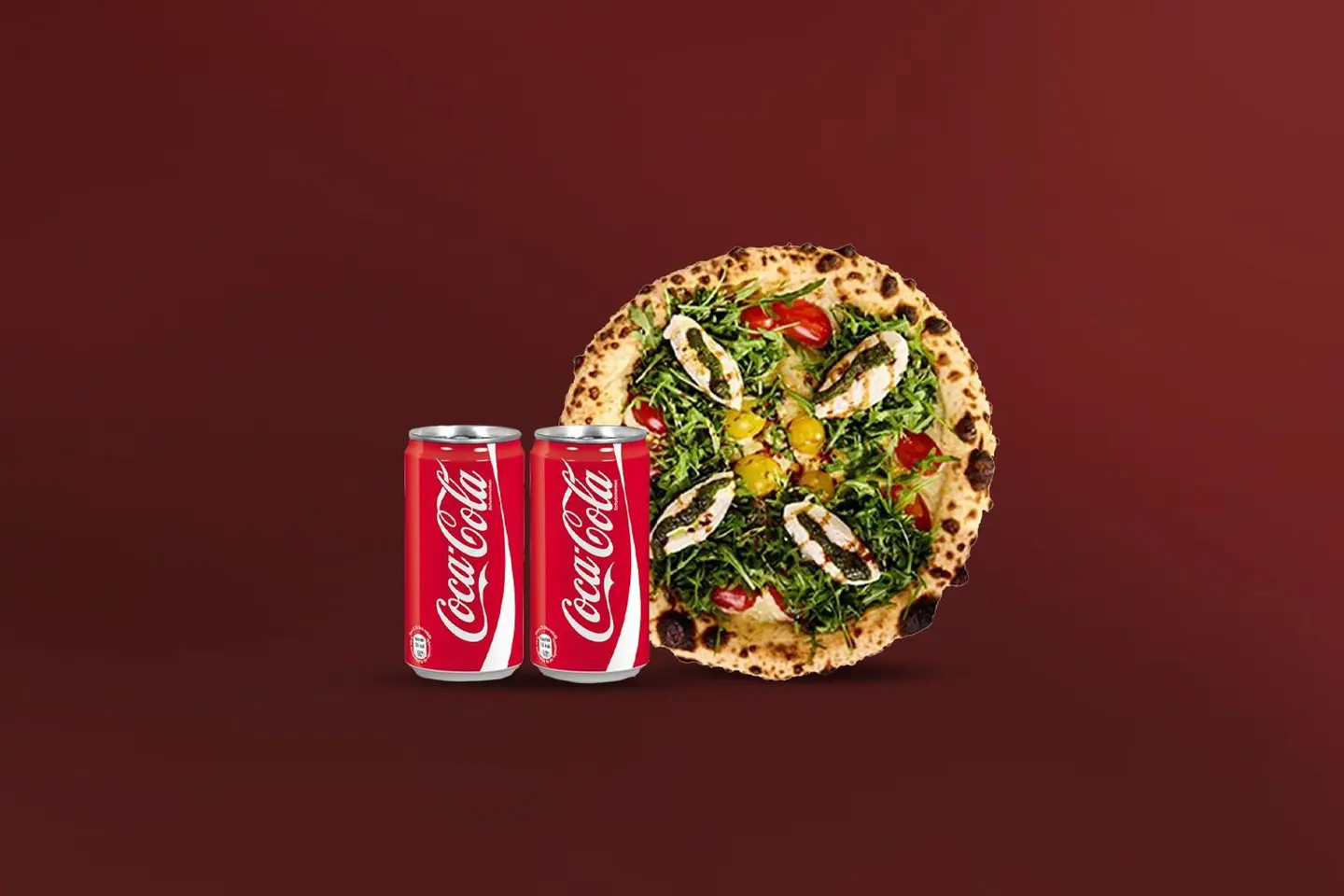 Offer 2 Cola + Burrata Garden Pizza