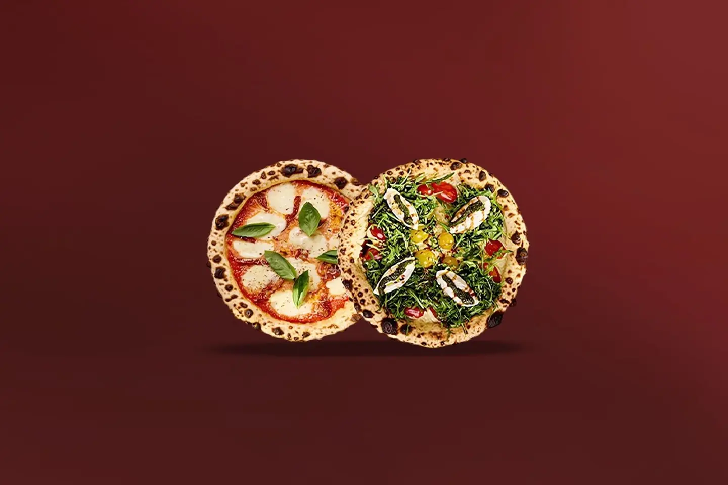 Offer Fresh Mozzarella Pizza + Burrata Garden Pizza