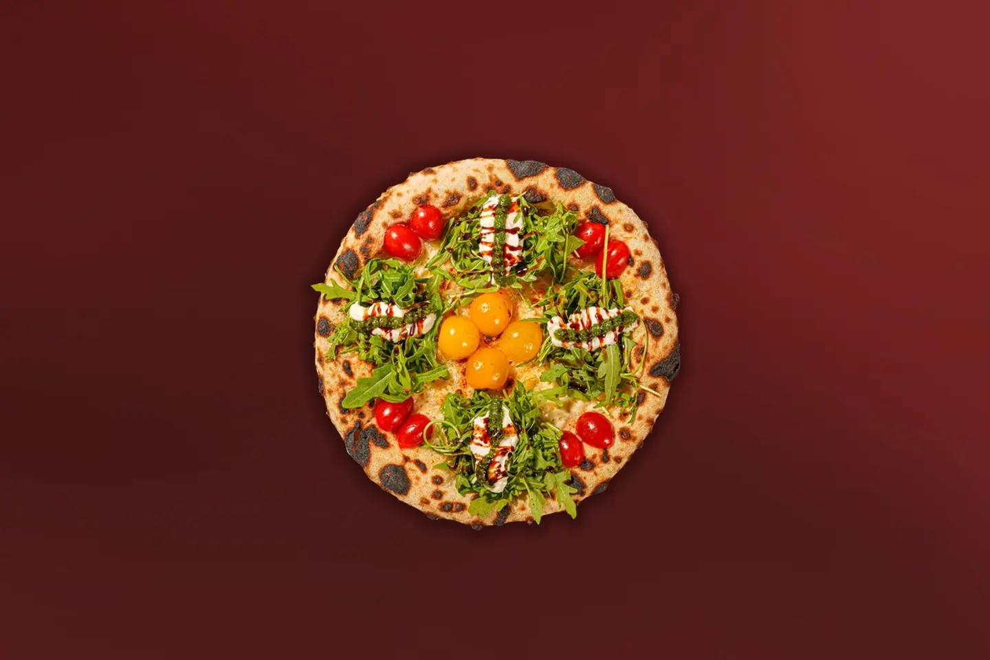 Burrata Garden Pizza Medium