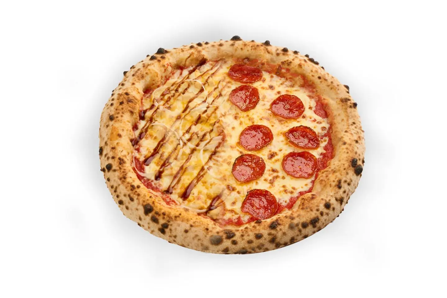 نصفين بيتزا