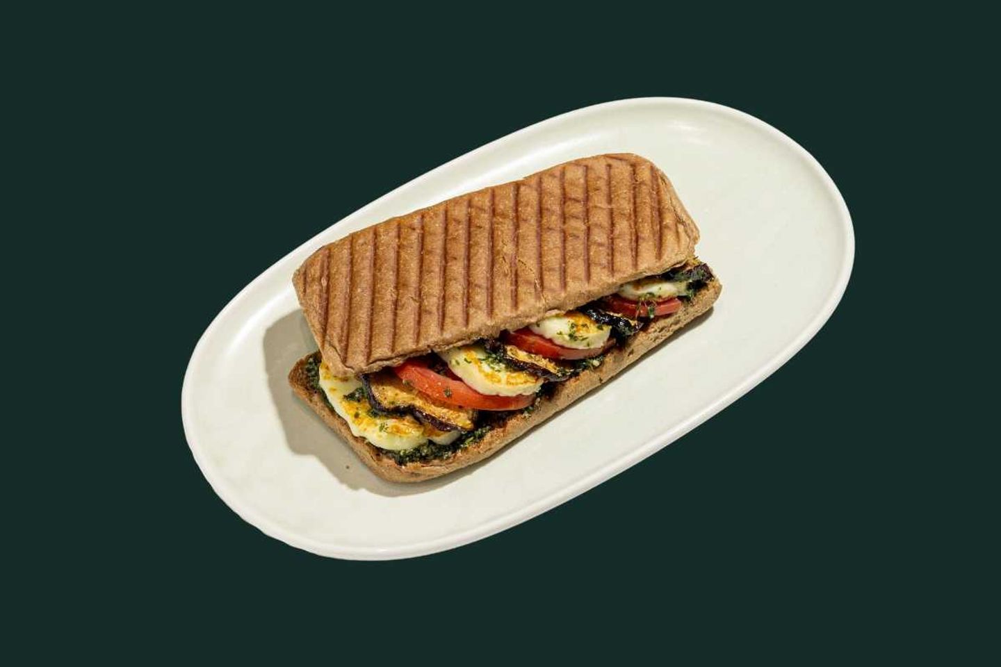 Eggplant & Halloumi Sandwich