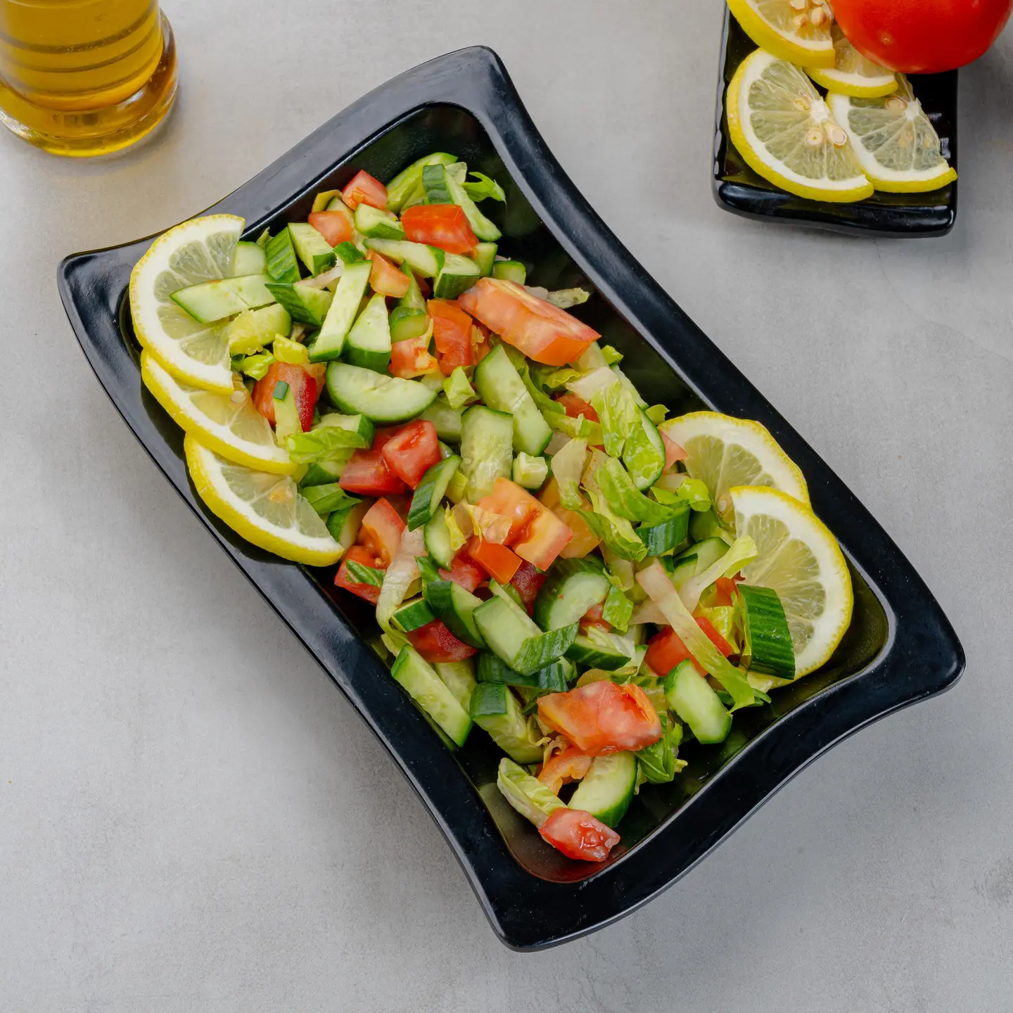 صحن سلطة خضراء