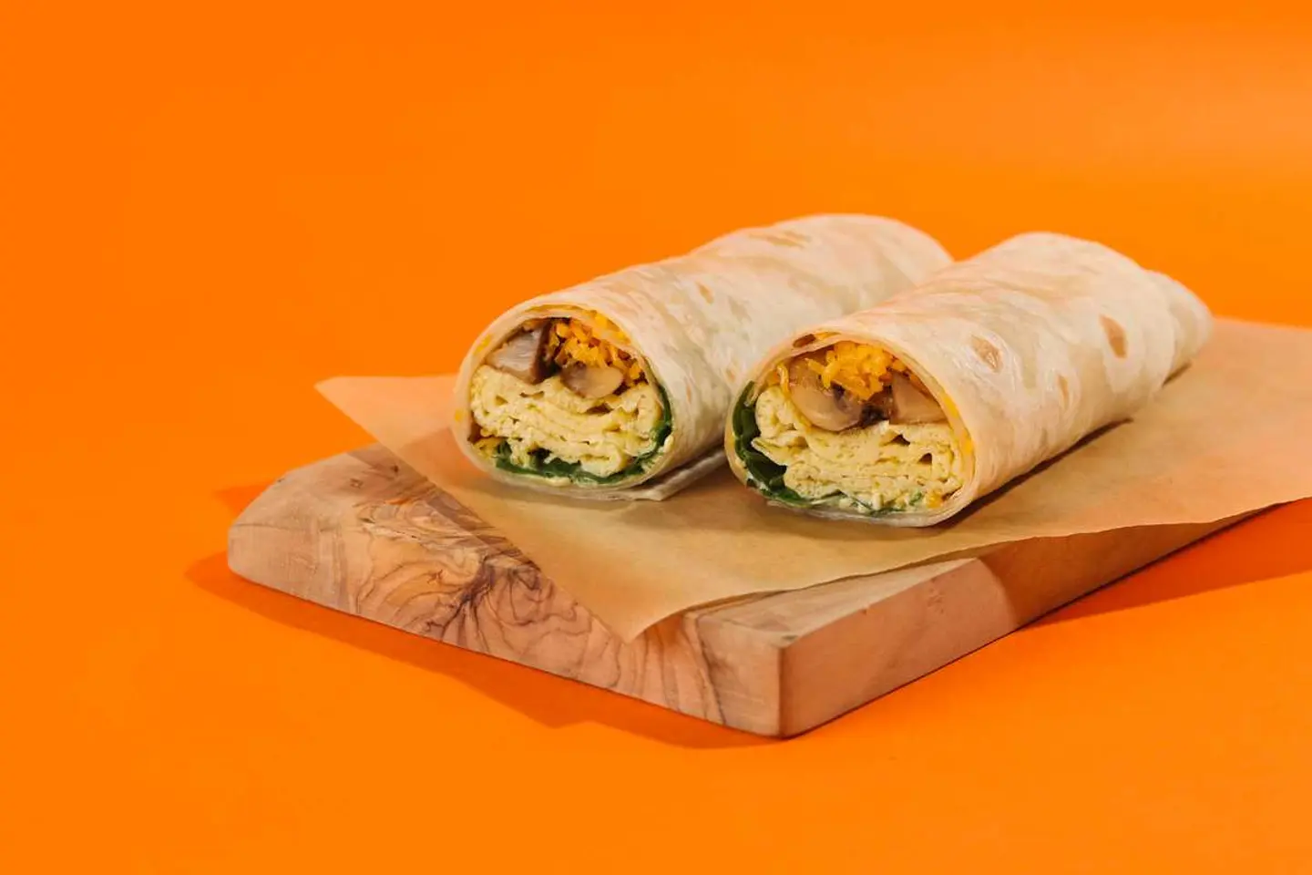 Mushroom Omelette Wrap
