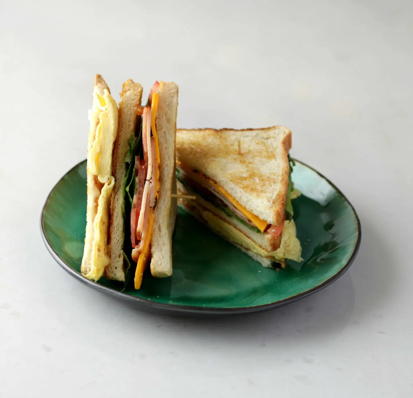 Turkey Club With Egg