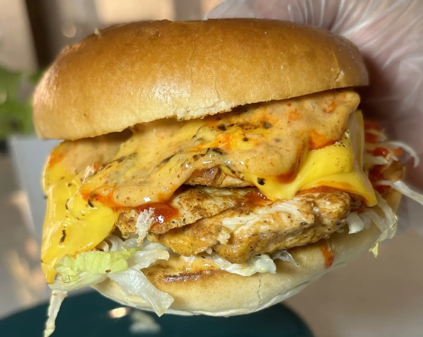 سبايسي برجر دجاج