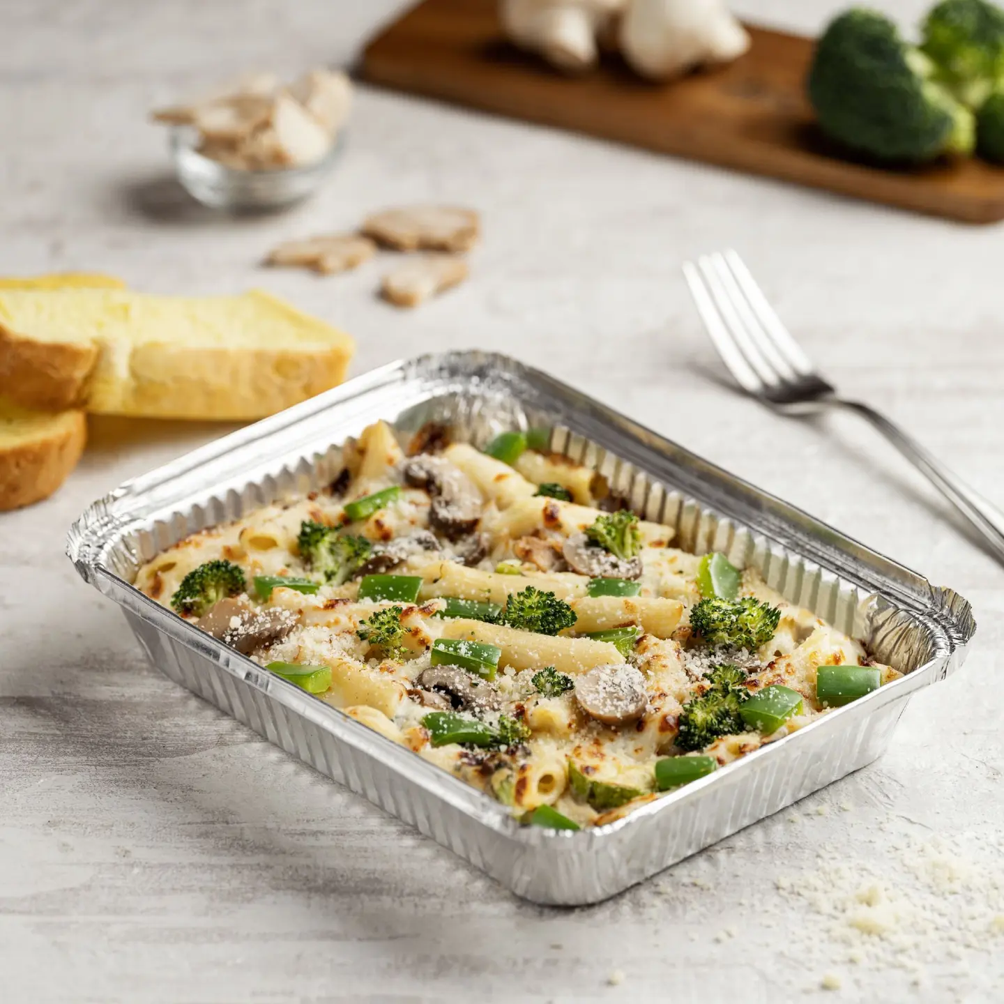 Chicken With Roasted Vegetable Pasta