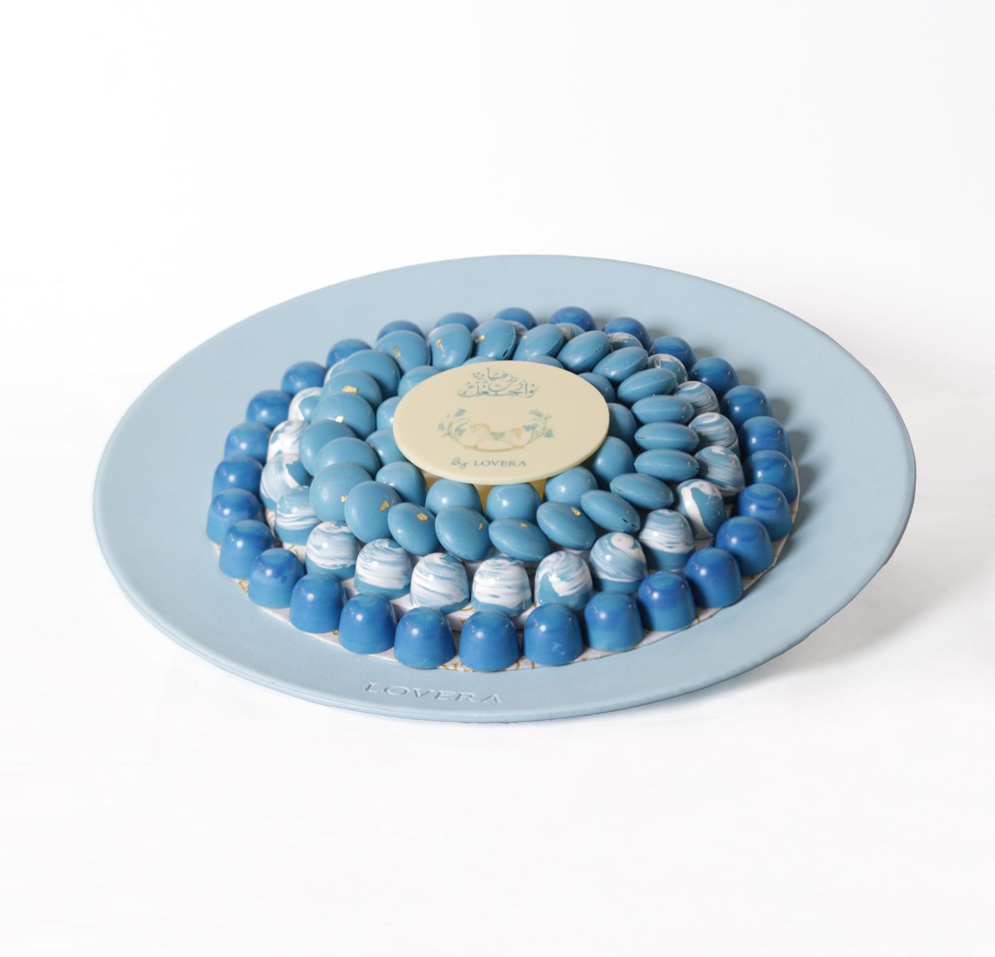 Leather Baby Blue Plate