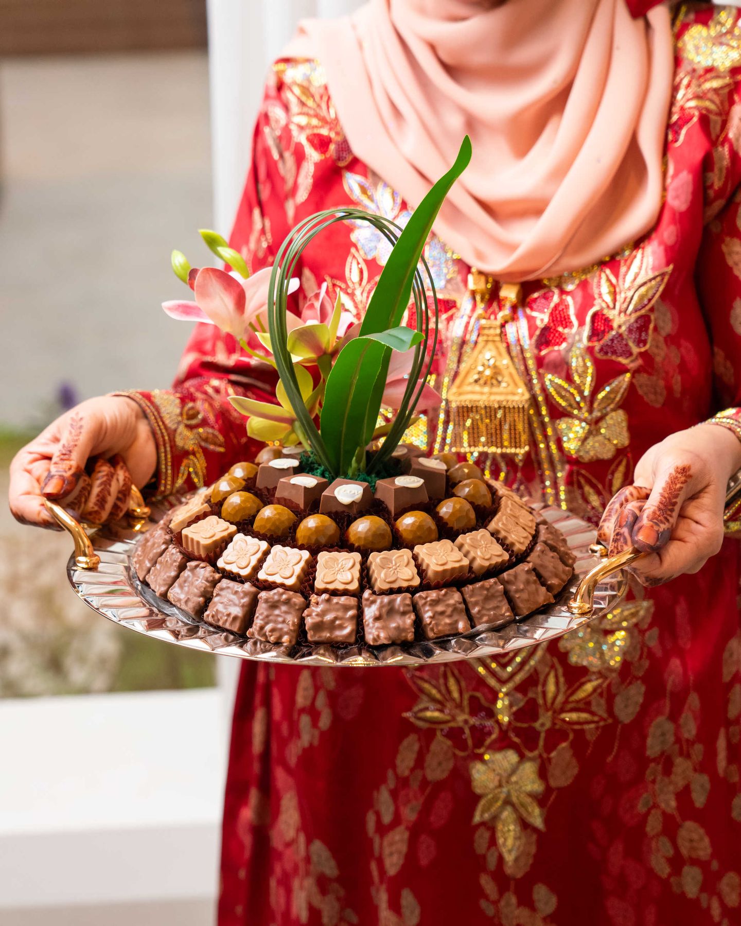 Small Circular Premium Chocolate Tray