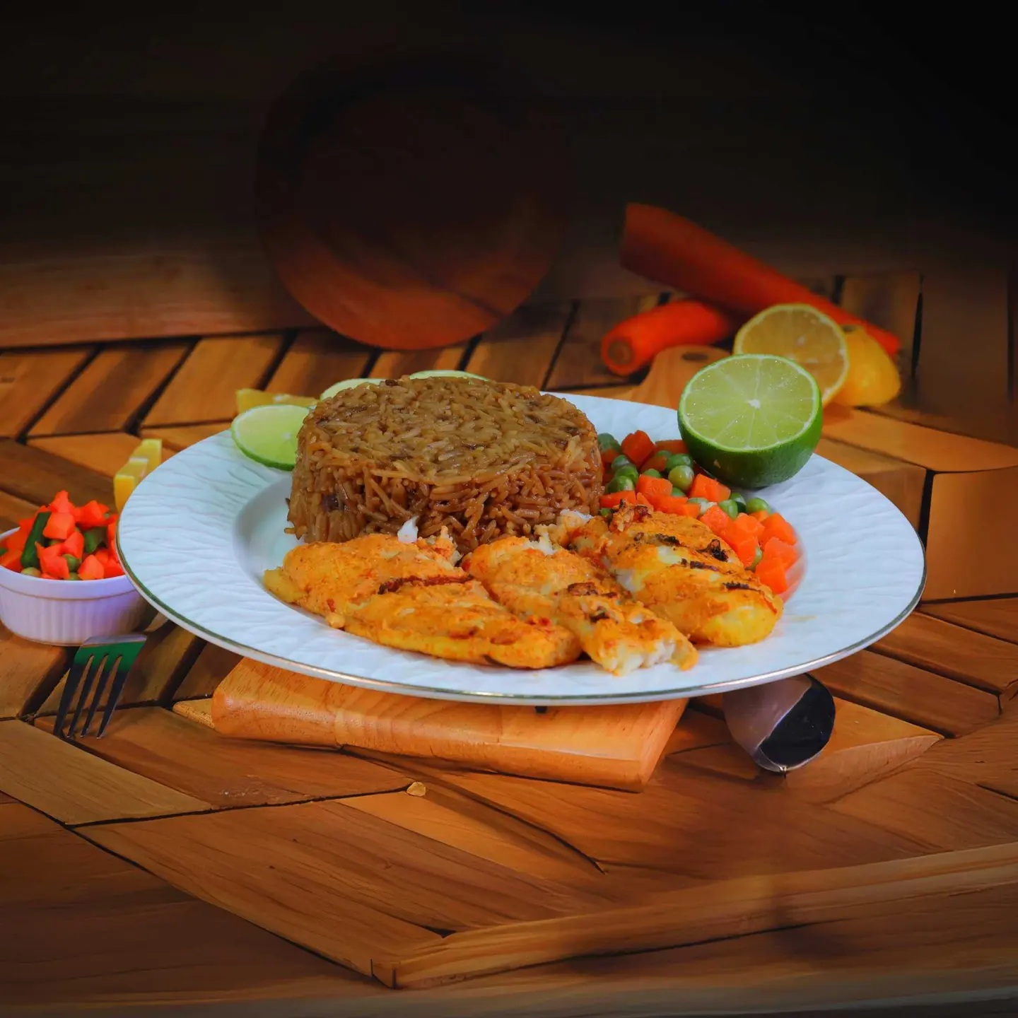 سلمون مشوي
