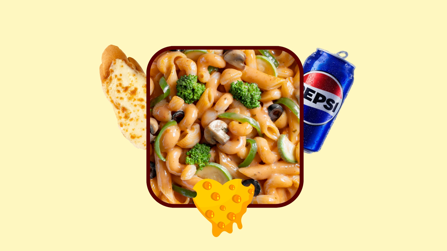 Cheesy Vegetable Pasta Combo