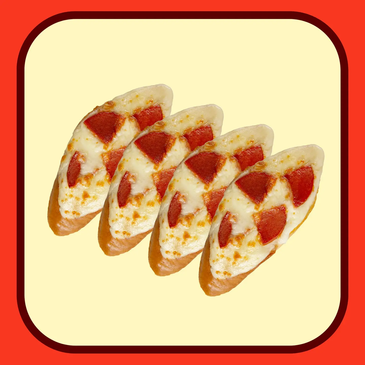 Garlic Bread With Cheese And Pepperoni Box 4 Pcs