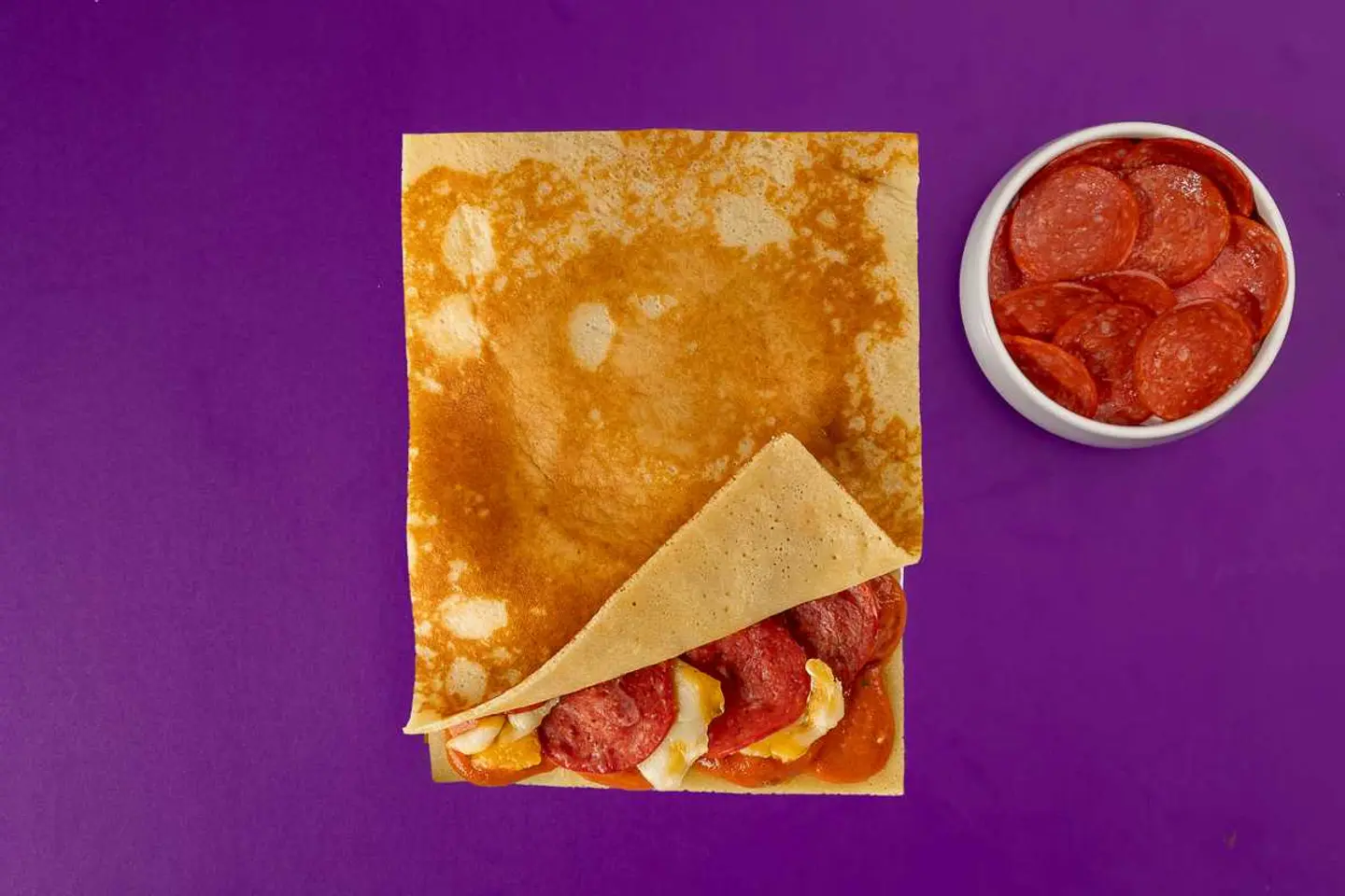 كريب تشيزي بيبروني