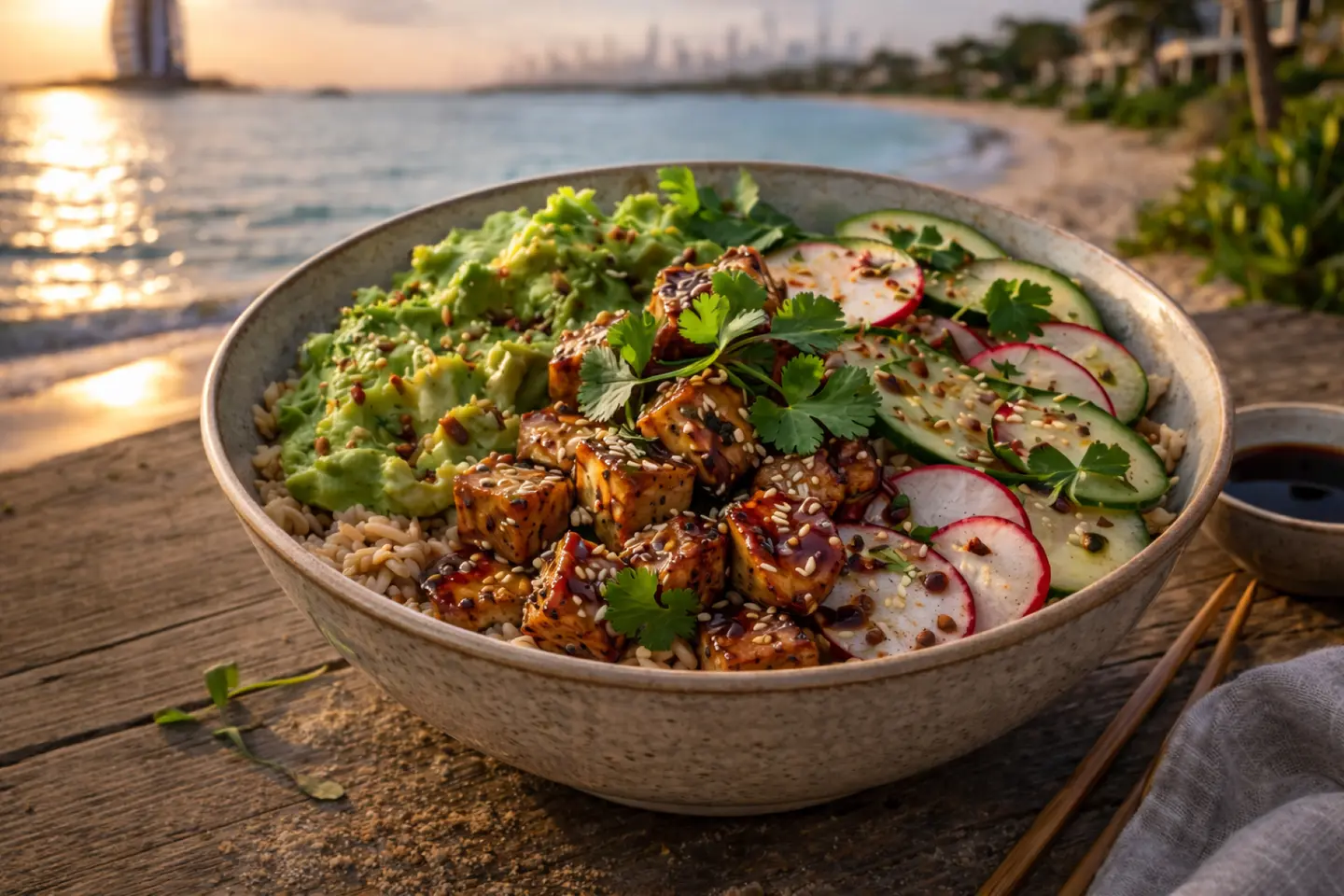 وعاء التوفو المقرمش