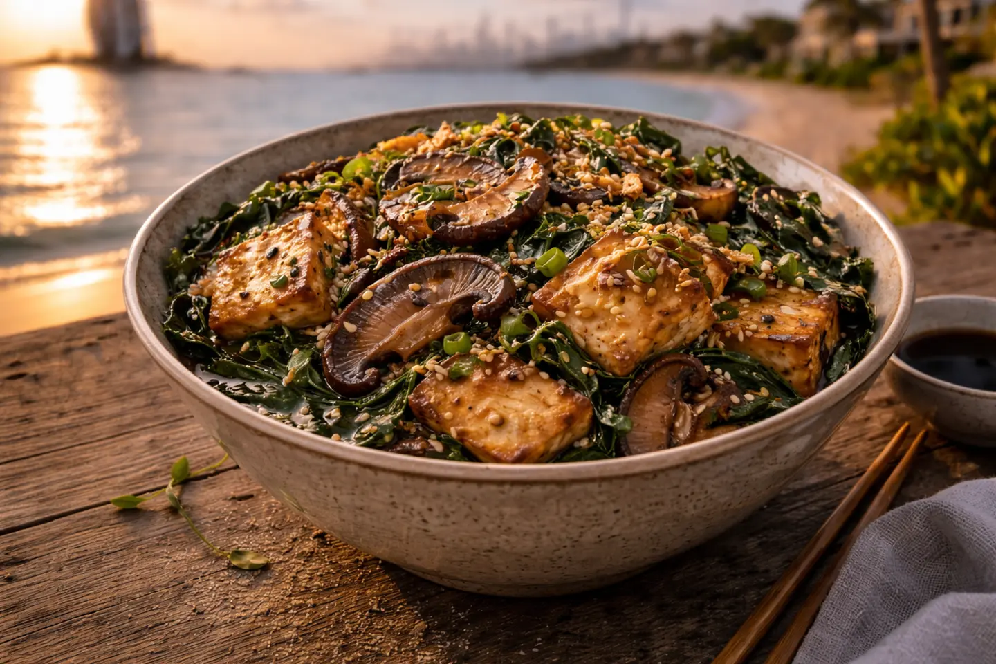 وعاء أومامي بالفطر والتوفو