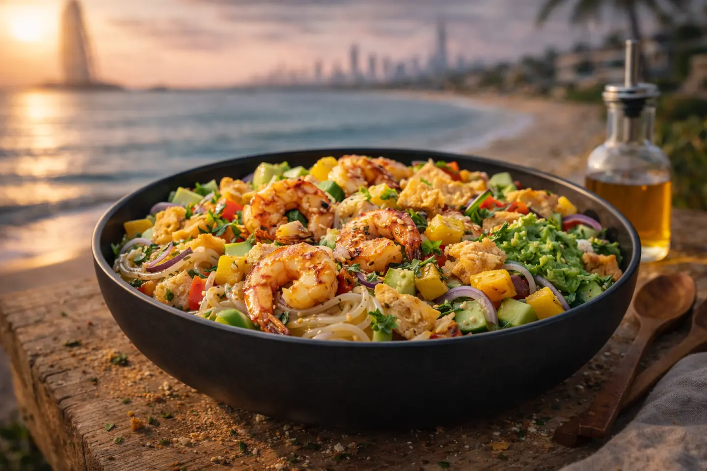 سلطة الروبيان بالمانجو